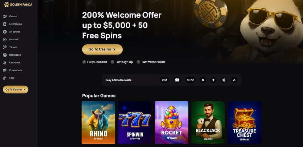 Golden Panda Homepage